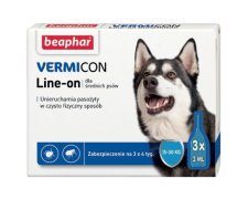 Beaphar VERMIcon Line-on Dog M - krople przeciwko ektopasożytom dla średnich psów 15-30kg