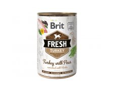 Brit Fresh Adult Turkey & Peas mokra karma z indykiem i groszkiem puszka 400g