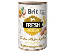 Brit Fresh Dog Chicken with Sweet Potato puszka 400g