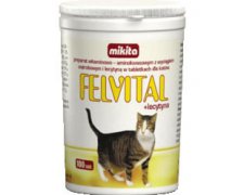 Mikita Felvital z lecytyną - preparat witaminowy z lecytyną dla kotów 100szt.