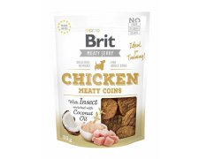 Brit Jerky Snack Chicken Meaty coins with Insect przysmak dla psa z owadami i kurczakiem