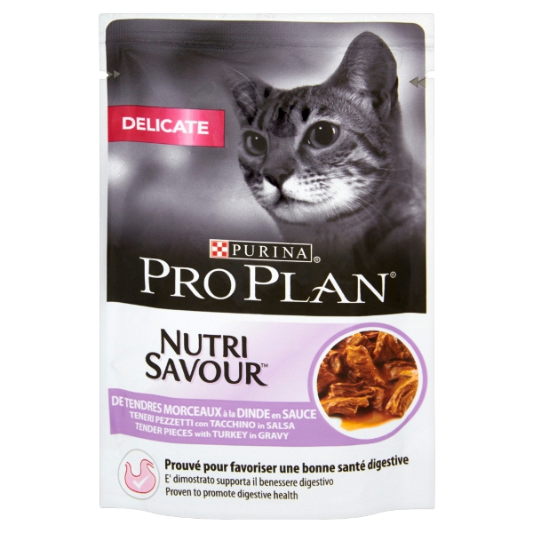 Pro Plan Nutri Savour Delicate saszetka w sosie 85g - Sos - Adult ...