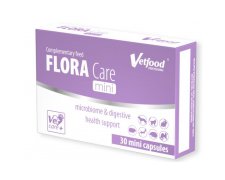 Vetfood Flora Care Mini ostre biegunki na tle wirusowym, bakteryjnym lub pasożytniczym 30caps