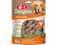 8in1 Delights Chicken Spirals przysmak dla psa z pieczonym kurczakiem 6szt.