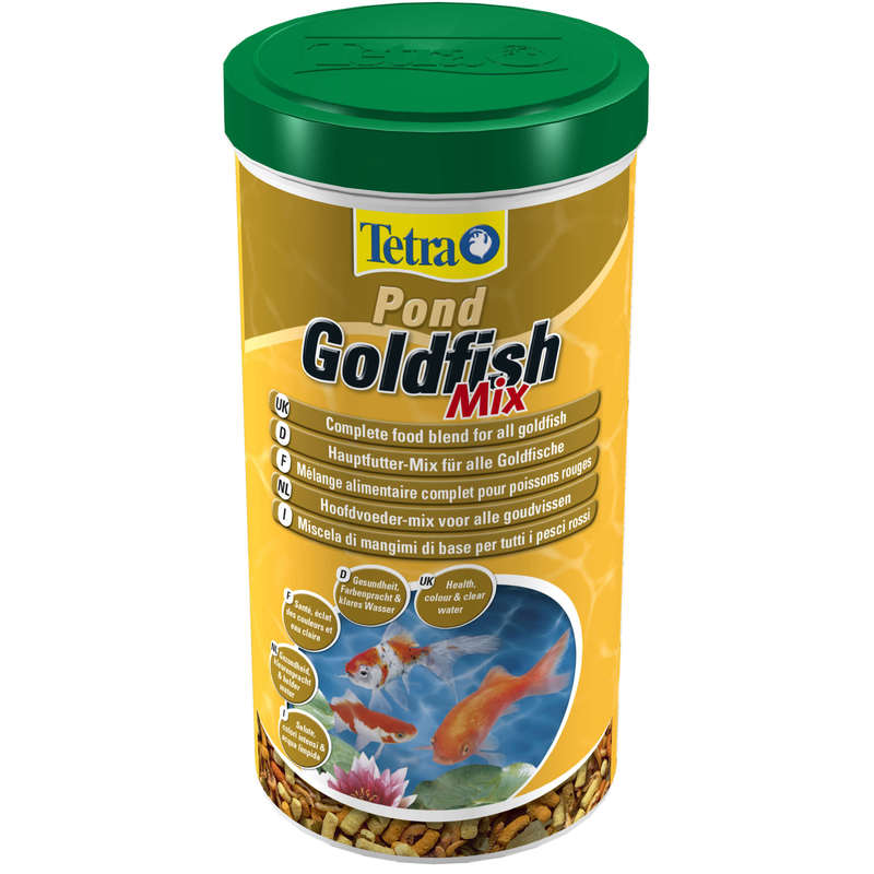 Tetra Pond Goldfish Mix -płatki, pałeczki i gammarus dla złotej