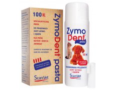 ScanVet ZymoDent Enzymatyczna pasta + czyścik do pielęgnacji jamy ustnej i zębów dla zwierząt 100ml