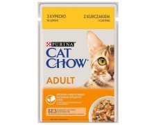 Purina Cat Chow Adult delikatne kawałki w galaretce saszetka dla kota 85g
