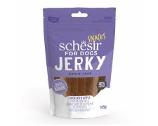 Schesir Jerky Bezzbożowy przysmak dla psów kaczka z jabłkiem suszona 145g