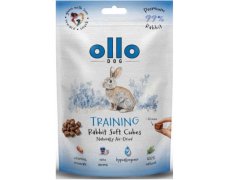 Ollo Air Dried Training Rabbit Cubes 100% królika monobiałkowy przysmak dla psa 80g