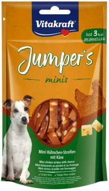 Vitakraft Jumpers Minis przysmaki dla małych piesków bez cukru, soi, jaj 80g