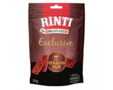 Rinti Singlefleisch Exclusive Strauss Snack przysmaki dla psa ze strusiem 50g
