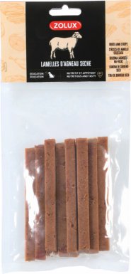Zolux paski z suszonej jagnięciny przysmak naturalny dla psa 100g