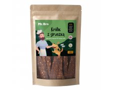 Mr. Bro Strips Królik z Gruszką paski suszone powietrzem 80g