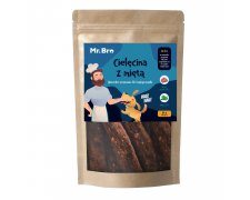 Mr. Bro Strips Cielęcina z Miętą paski suszone powietrzem 80g