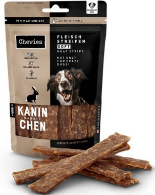 Chewies Meat Strips Soft Mini Królik mięsne paski dla psa 70g