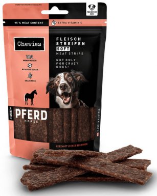 Chewies Meat Strips Soft Mini Konina susone mięsne paski 70g