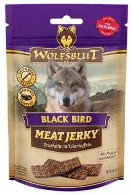 Wolfsblut Dog Meat Jerky Black Bird Indyk (80%) i Ziemniaki 80g