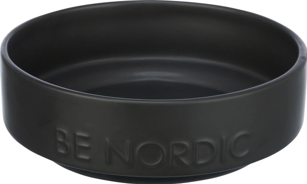 Trixie Be Nordic miska ceramiczna z gumową podstawą czarna