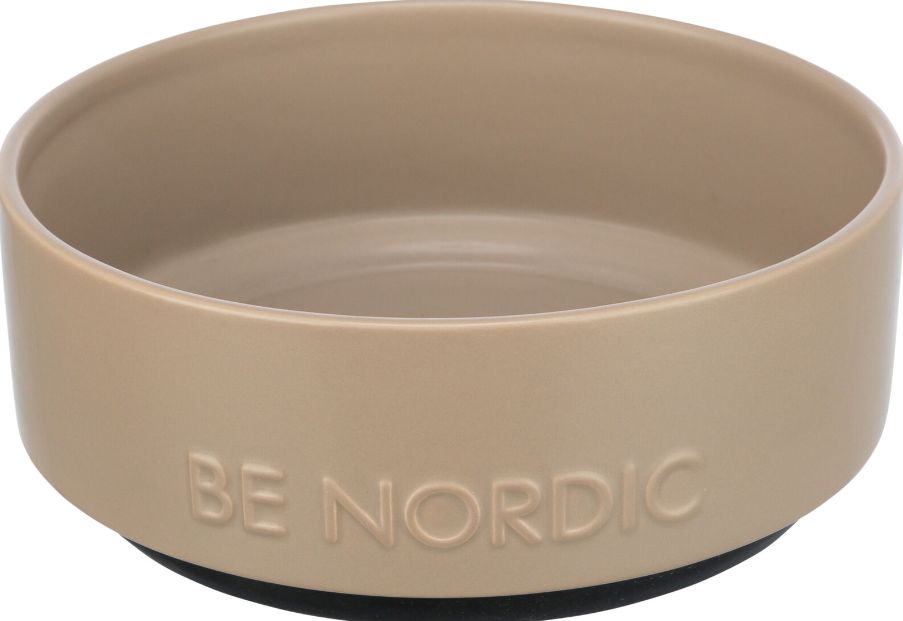 Trixie Be Nordic miska ceramiczna z gumową podstawą beżowa
