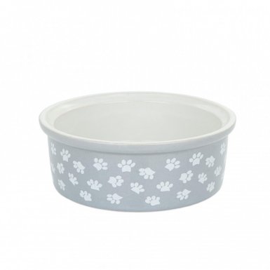 Barry King ceramiczna miska z nadrukiem łapy dla psa lub kota 12cm
