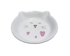 Yarro miseczka ceramiczna biały kot 14x14x3,5cm