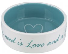 Trixie Miska ceramiczna Pet's Home kremowo-niebieska