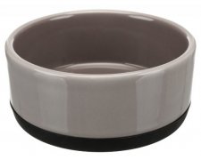 Trixie miska ceramiczna z gumową podstawą szara