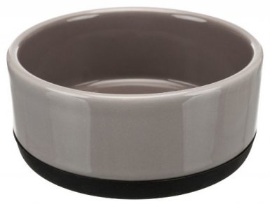 Trixie miska ceramiczna z gumową podstawą szara