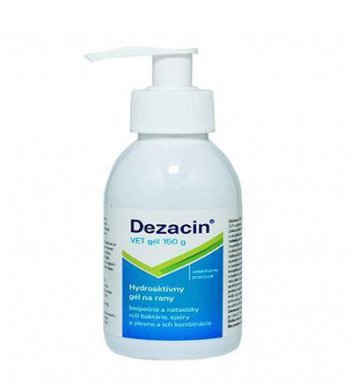 Dezacin Vet roztwór nadtlenkowy wspomagający gojenie ran niszczy bakterie, spory, grzyby, wirusy