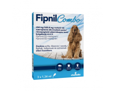 Fipnil Combo M 1,34 ml Krople na pchły i kleszcze dla psa o wadze 10-20kg 3 pipety