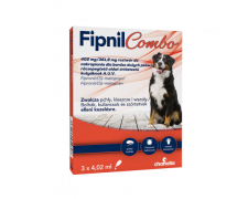 Fipnil Combo XL 4,02 ml Krople przeciwpchelne dla psa o wadze powyżej 40kg-3 pipety