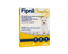 Fipnil Combo S 0,67ml krople na pchły i kleszcze dla psa o wadze 2-10kg 3 pipety