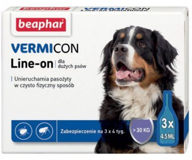 Beaphar VERMIcon Line-on Dog L - krople przeciwko ektopasożytom dla dużych psów >30kg