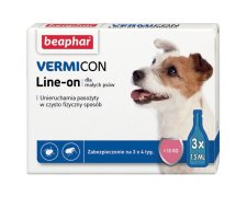 Beaphar VERMIcon Line-on Dog S - krople przeciwko ektopasożytom dla małych psów <15kg