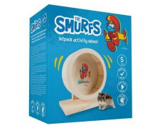Duvo + Smurfs Kołowrotek drewniany dla gryzoni