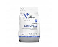 VetExpert 4T Veterinary Diet Dermatosis Cat odpowiednie żywienie kotów z zaburzeniami dermatologicznymi kaczka