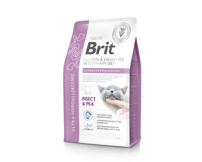 Brit Grain Free Veterinary Diets Cat Ultra-Hypoallergenic obniżenie nietolerancji składników i substancji odżywczych