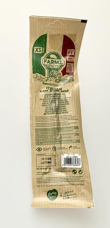 Duvo+ Farmz Italian Ham Bone mini kość wieprzowa dla psa 130g