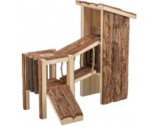 Trixie Tjorven plac zabaw z drewna naturalnego dla gryzoni 32x19x29cm