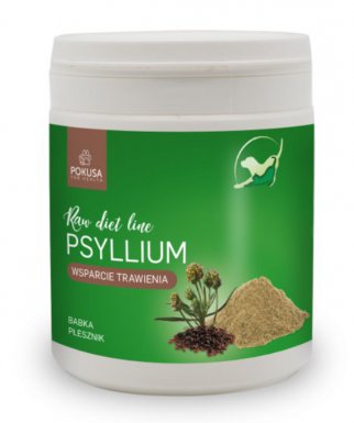 Pokusa RawDietLine Babka Płesznik Psyllium naturalne źródło błonnika wspomaga funkcjonowanie układu trawiennego