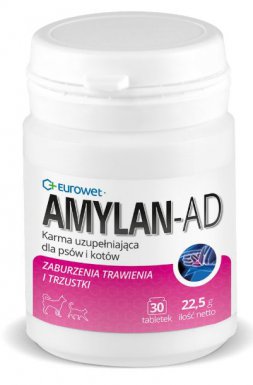 Eurowet Amylan AD na zaburzenia trawienia 30szt.