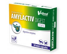 Vetfood Amylactive Digest Mini wysokie stężenie enzymów 30 kapsułek