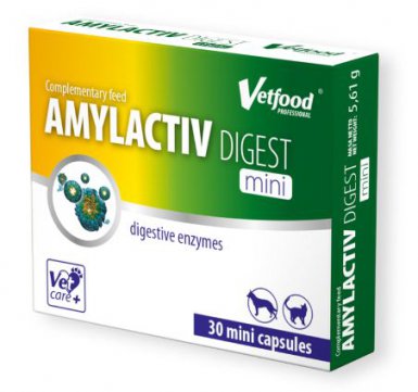 Vetfood Amylactive Digest Mini wysokie stężenie enzymów 30 kapsułek
