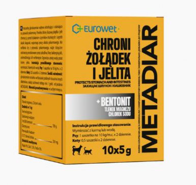 Eurowet Medatiar działanie osłonowe na żołądek saszetki 10x5g