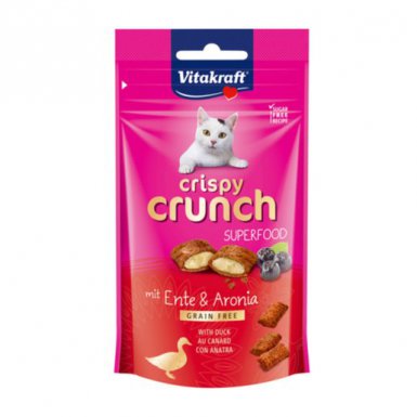 Vitakraft Crispy Crunch przysmak dla kota z kaczą i aronią 60g