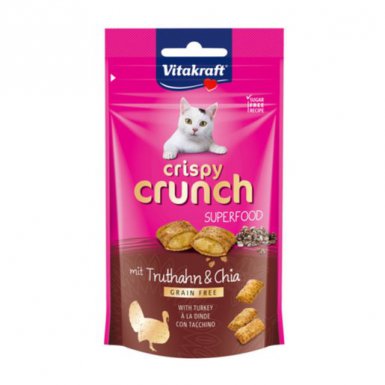 Vitakraft Crispy Crunch przysmak dla kota z indykiem i chia 60g