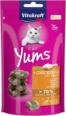 Vitakraft Cat Yums kurczak z kocią trawą przysmak dla kota 40g