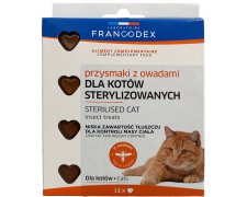 Francodex Przysmaki z owadami dla kota po sterylizacji 12 sztuk