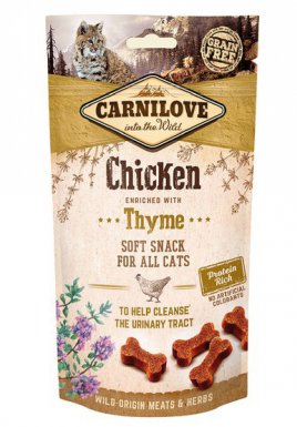 Carnilove Cat Snack Fresh Soft Chicken+Thyme na układ moczowy 50g