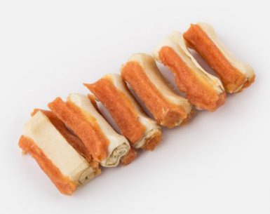 Alda kość prasowana ze skóry wołowej z kurczakiem 500g